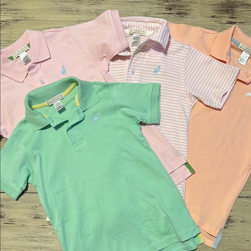 The Beaufort Bonnet Company Pink and Green Polo Collection